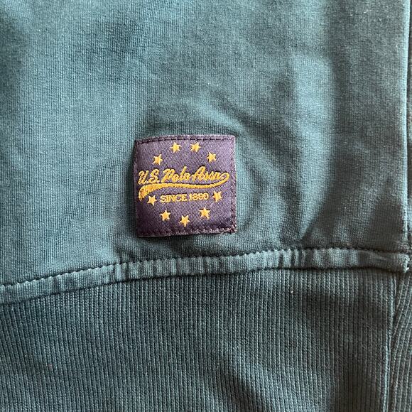 U.S. Polo Assn Teal Ruffle Sweatshirt XL NWT - Picture 6 of 10